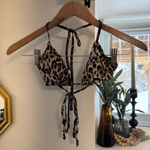 437 Other - 437 ‘The Sanders’ Bikini Top - Cheetah Print NEW